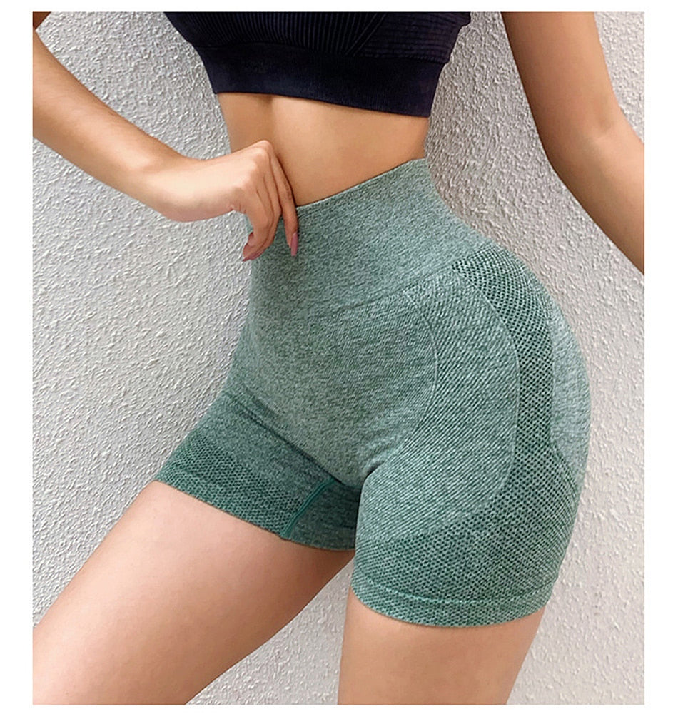 Women High Waist Yoga Shorts Push-Up Pants Booty Nigeria
