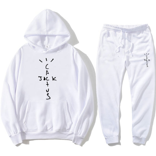 Cactus Jack Hoodie + Pants (White Set)