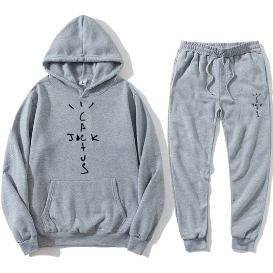 Cactus Jack Hoodie + Pants (Gray Set)